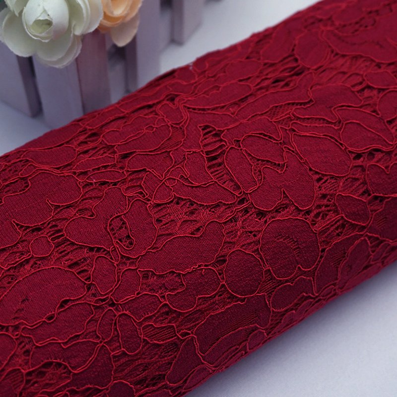 Placement Floral Eyelash Placement Lace Fabric for Women's Wear Wholes 3